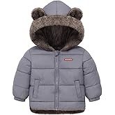 Fairy Baby Infant Baby Winter Coat Cute Teddy Bear Hooded Jacket Warm Fleece Outerwear Windproof Toddler Boys Girl 6M-4T
