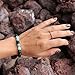 Romavida Anxiety Lava Stone Diffuser Bracelet, Yoga Bead Bracelet Natural Crystal Bracelet, Healing Aromatherapy Turquoise Beads Essential Oil Stretch 8mm Beaded Bracelets for Women and Men