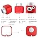 Elecwave EW-SC02 Mini Sports Camera, Selfie HD WiFi Action Camera, Multi-Functional APP Remote Control Stick Adjustable Video Camera, Red