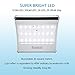 Solar Lights Outdoor Motion Sensor Super Bright White Lighting with Wireless Radar Activated Aluminum Alloy 24 LED Waterproof Wall Light for Garden Patio Landscape Fence Yard Path Garage (2-Pack)