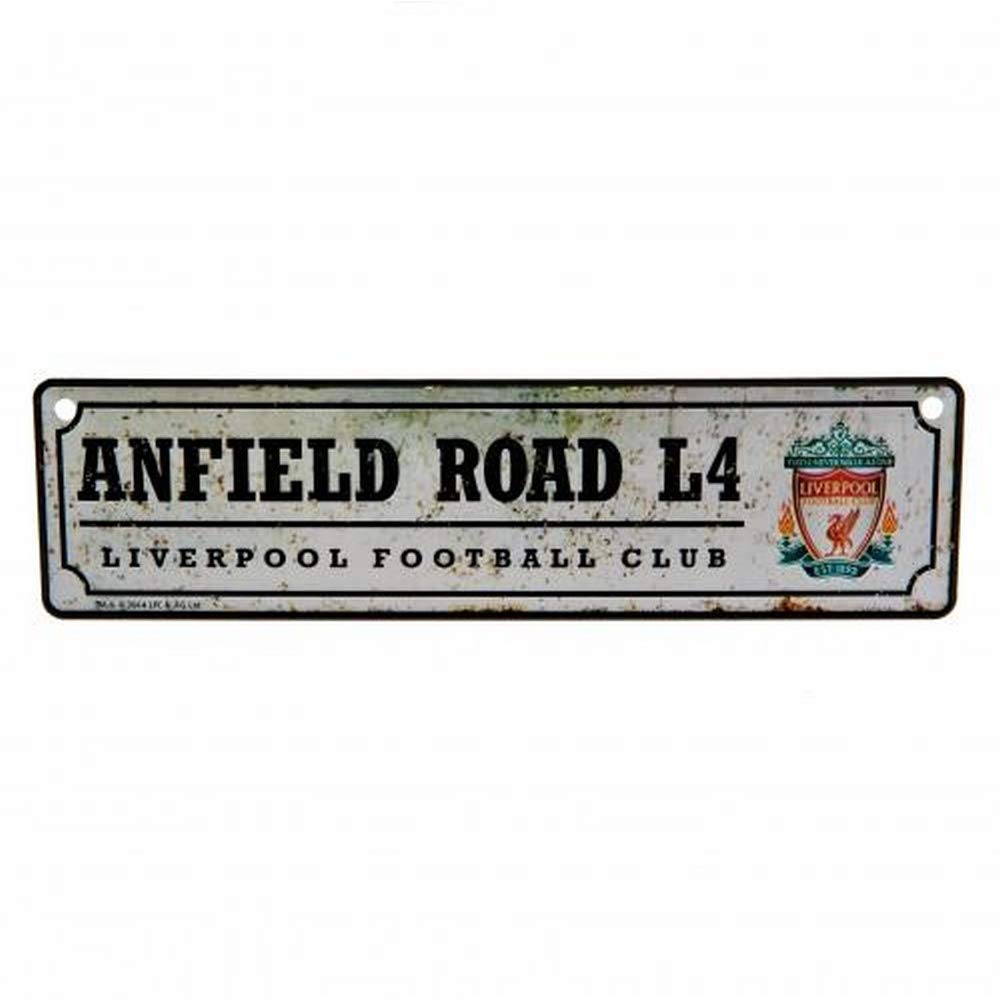Liverpool Fc Retro Vintage Window Wall Metal Sign Anfield Rd L4