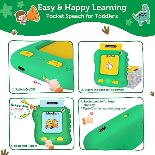 Toddler Toys for 2 3 4 5 Year Old Boys Girls, Richgv Pocket Speech