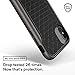 Caseology Apex for Apple iPhone Xs Case (2018) / for iPhone X Case (2017) - 3D Pattern Design - Charcoal Gray