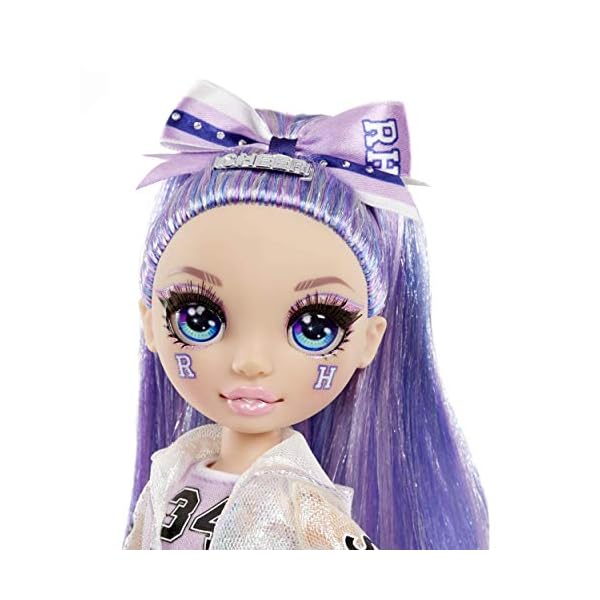 Rainbow-High-Cheer-Fashion-Doll-Luxury-Outfits-Pom-Poms-Cheerleader-Doll-Violet-Willow-Purple-Themed-Fashion-Doll-Rainbow-High-Cheer-Series-Perfect-Gift-For-Girls-Age-6 Rainbow High Cheer Fashion Doll - Luxury Outfits, Pom Poms & Cheerleader Doll - Violet Willow, Purple Themed Fashion…