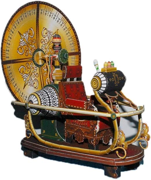 DOKUYIE Time Machine Handcraft DIY Paper Card Model Kit Fans Gift 27x26x14cm