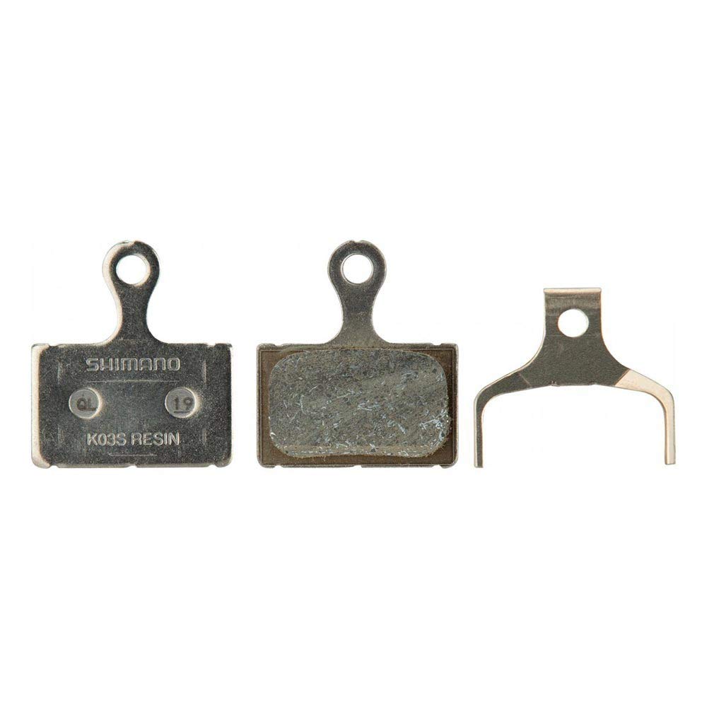 SHIMANO Spares K03S Disc Brake Pads and Spring, Steel Backed, Resin, One, One Size, 8Y898010