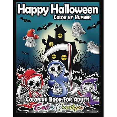 Color Questopia Happy Halloween Color by Number Coloring Book For India ...