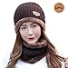 Women Fashion Hats HINDAWI Thick Knit Skull Cap Warm Winter Snow Slouchy Beanies