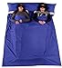 Outgeek Double Sleeping Bag Liner Lightweight 2 Person Sleep Sack Convenient for Camping Travel Hotel