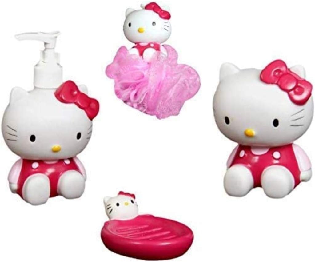 Fab Homes & Garden Hello Kitty Kids Bathroom Accessories Set Soap