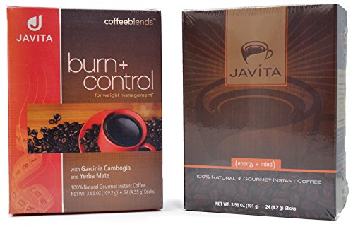 Javita Dynamic Duo - 1 Box of Burn and Control and 1 Box of Energy and Mind
