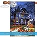 Toland Home Garden 28x40 Inch Double Sided House Flag Halloween Flag, Spooky Manor Spooky Halloween Garden Flag For Outdoor Yard Flag Decoration