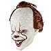 ZIFUNMUR Adult Horror Clown Joker Stephen Latex Costume Mask Scary Halloween Cosplay Party Decoration Props White