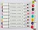 Huhuhero Dual Tips Markers, Art Twin Top Sketch Colored Pens with Carrying Case for Painting Coloring Highlighting and Underlining, Set of 80 Colors