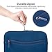 Evecase Smile Padded Neoprene Zipper Carrying Sleeve Case Bag with Front Accessory Pocket for Android 7 - 8 inch Tablet Device - Navy Blue