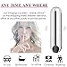 Vibrator Clitoris and G-Spot Nipple Stimulator Vibrate Massager Bullet Orgasm Vagina Dildo for Travel USB Rechargeable Portable Waterproof Vibrating Wand Adult Sex Toys (Silver)