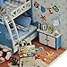 Flever Dollhouse Miniature DIY House Kit Creative Room With Furniture and Glass Cover for Romantic Artwork Gift(Trip of Aegean Sea)