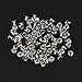 Mix Size Pearl Rivet, 6mm 8mm 10mm 12mm White Pearl Beads Studs for Crafts Bags Decoration Black