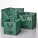 WILDFLOWER Tools 3-Pack Reusable Gardening Bags, Garden Yard Lawn Leaf Waste Bags, Multi-Use Large Storage Containers, Collapsible 62 Gallon, 28 Gallon, 14 Gallon Set