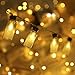 Glass Jar String Lights, DecorNova 7.2 feet 15 LEDs IP44 Waterproof 8 Modes Outdoor LED Fairy String Lights with 3AA Battery Box, Warm White