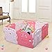 Tobbi Baby Playpen Safety Play Center Yard Baby Kids Home Indoor Outdoor Pen 8 Panel Pink + White