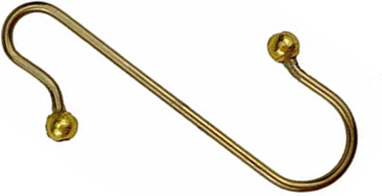 Ornament Hooks - HOOUU Ornament Hooks Hangers S-Shaped Metal Wire Ornament Hooks for Christmas Tree Decoration Hanging (Gold, 120), 1.49 inch (JH-00095G(120))