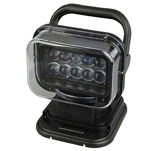1pcs Black 12v 24v 50w 360º CREE LED Rotating Remote Control Work Light Spot for Hummer Jeep Off-road Vehicles Trucks Car Boat SUV Home Security Protection Emergency Lighting - Thumbnail 5