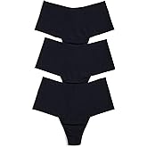 hanky panky - BreatheSoft High Rise Thongs for Women | Microfibre Knit Underwear Panties, Lingerie | Sizes (XS-XL), 3 pack