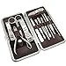 JINLI Nail Care Personal Manicure & Pedicure Set, Travel & Grooming Kit, 12 Piece