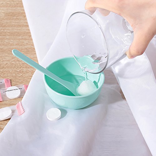 Facial Compressed Mask Paper, 30 Pcs DIY Cotton White Natural Spa Skin Care Compress Mask Treatment Fiber Face Masks