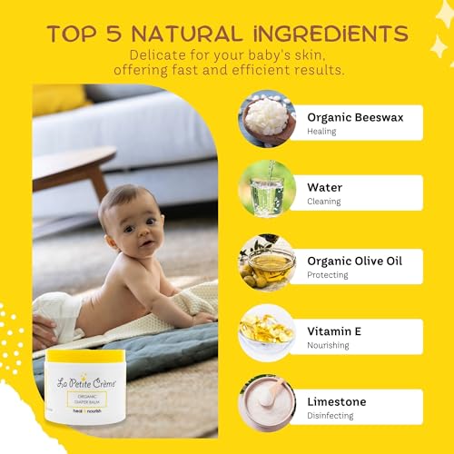 La Petite Creme French AllNatural Diaper Balm Healing & Nourishing