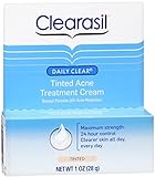 Clearasil Daily Clear Tinted Acne Treatment Cream 1 oz (Pack of 2)