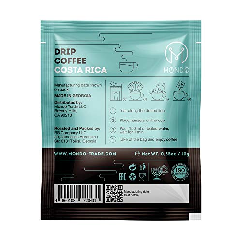 Mondo Drip Coffee Maker, Single Serve Pour Over Coffee Filter Bag