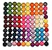 100% Wool Felt Balls - 100 Pieces | Hand-Felted Pom Poms | Pure Wool Beads | Felt Ball DIY (15mm, Mixed Color)