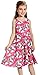 Juniors Dresses, Unicorn Dress Girls, Unicorn Gifts for Girls,Cloud Rainbow Sleeveless Dress for Little Girls Rose red (Unicorn Dress,M)