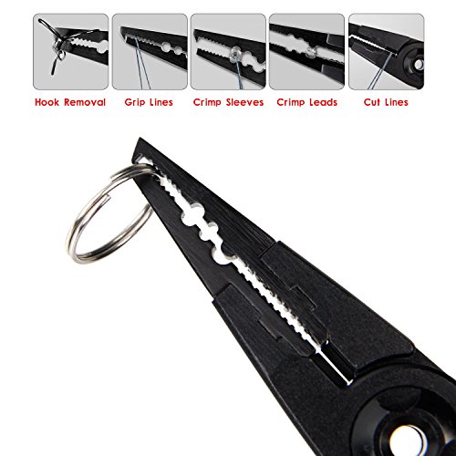image for EONLION Fishing Pliers, Aluminum Fishing Hand Hook Remover, Braid Line