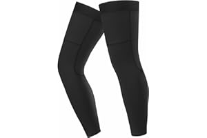 qualidyne Women's Cycling Leg Warmers Fleece Lined Thermal Long Bike Leg Sleeves Bicycle Biking Leg Warmers