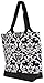 Ever Moda Damask Tote Bag (Black)