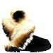 Holly Womens Short Tassel Winter Cold Weather Snow Rain Boots - 10 - BLA41 EA0403