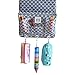 Hanging Wall Organizer,VNOM 4 Pockets Wall Mount Over The Door Office Supplies Storage Mail Organizer for Notebooks,Planners,File Folders (Fish Scale Pattern)