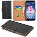 Aicoco Huawei P Smart Case Flip Cover Leather Wallet Phone Case for Huawei P Smart - Black