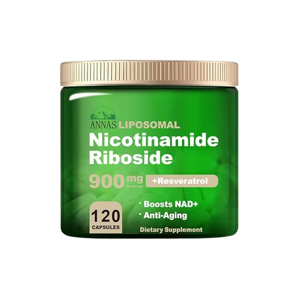 ANNAS NAD+ SUPPLEMENT – LIPOSOMAL NICOTINAMIDE RIBOSIDE, RESVERATROL, QUERCETIN, NAD NICOTINAMIDE RIBOSIDE RESVERATROL 900MG, HIGH PURITY NAD SUPPLEMENT FOR ANTI-AGING, ENERGY, FOCUS, 120 CAPSULES
