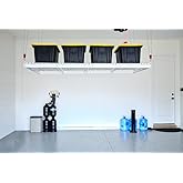 DURA-LIFT Elevate 4x8 Motorized Overhead Storage Lift for Garage Ceiling, Electric Storage Rack with Bluetooth App Control