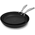 SCANPAN Pro IQ 2-Piece Fry Pan Set - Includes 9.5" & 11" Fry Pans - Easy-to-Use Nonstick Cookware - Dishwasher, Metal Utensil & Oven Safe - Made by Hand in Denmark