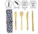 Kitchen Ecologix Bamboo Utensils | Lightweight Reusable Utensils With Case | Eco Friendly Camping Cutlery Set In Pouch | Perfect Zero Waste Lunch Utensil Set For The Office, School & Travel