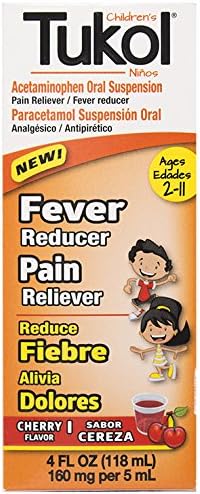 TUKOL Children's Fever and Pain Cherry Flavor, 4 fl. oz.