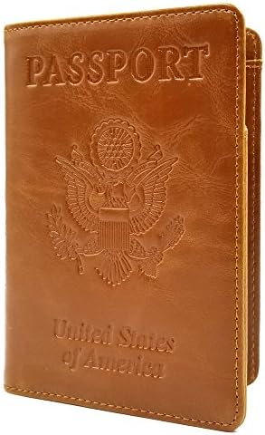 Gear4Nomads Passport Cover|Holder Case Travel Wallet|RFID Blocking|Faux Leather