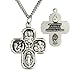 Heartland Men's Squared Edge 4 Way Cross Pendant
