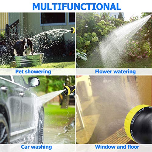 image for AdorioPower Flexible Expandable 50ft Garden Hose, 100% Latex Core Expa