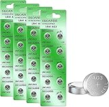 SKOANBE 40PCS AG3 LR41 392 384 192 1.5V Button Coin